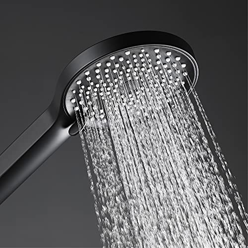 Pommeau de douche haute pression en ABS avec flexible et support de fixation mural