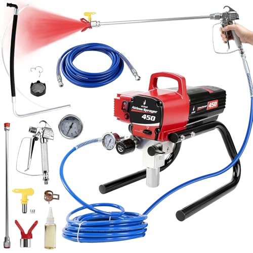 Máquina De Pintura Airless VICTOOL, 2,2L/MIN para Interiores Residenciais 3300psi 1800W, Alta Eficiência com Baixa Pulverização Excessiva para Pintura de Casas e Sobrados 127V/60 Hz