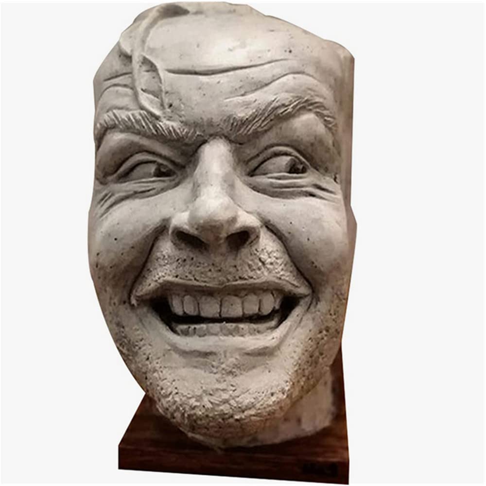 YGMXZL Personality Bookcase Bookend Decorative,The Shining Bookend Sculpture,Funny Resin Bookshelf for Library,Home,Office Book Shelf