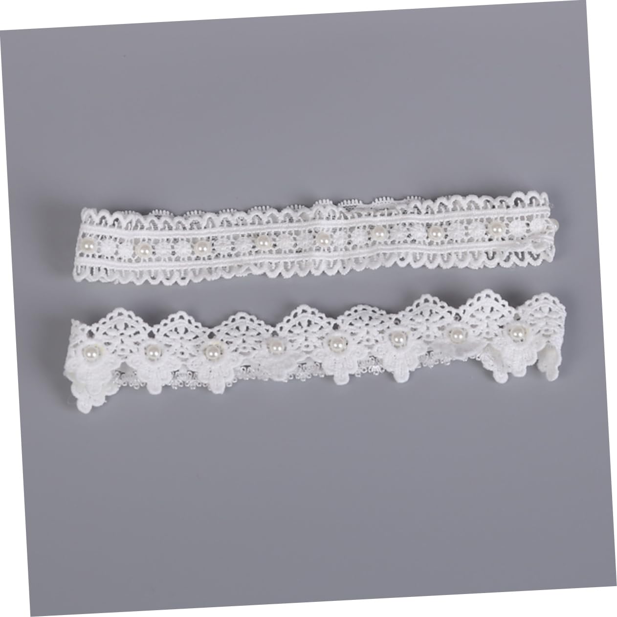 3paia Garter Da Sposa Pizzo Bianco Con Perle Per Matrimoni e Feste Di Anelli Per Coscia Per Sposa e Damigelle