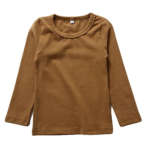 KISBINI Unisex Girls Cotton Long Sleeve T-Shirt Top Tees