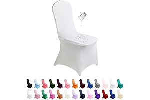 SUPERO White Spandex Chair Cover for Graceful Upgrades