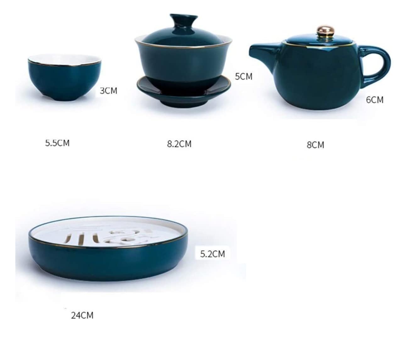 Zestaw Do Herbaty 11-częściowy Zestaw Do Herbaty Filiżanka Czajniczek Z Tacą I Porcelanowym Zestawem Dla 8 Osób Strona Główna Akcesoria Kuchenne