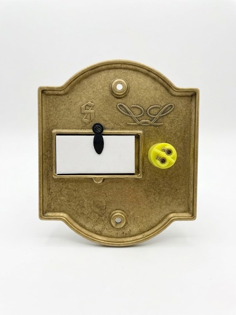Pulsante Pulsantiera Ottone Lucido Campanello Pulsante Esterno Porta Abitazione