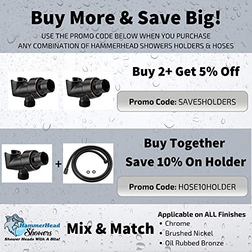 image for HammerHead Showers All Metal Shower Head Holder for Hand Held Showerhe