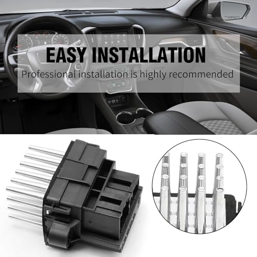 Image of A /C Heater Blower Motor Resistor Control Module Replacement for Buick Cadillac Chevy GMC Hummer Pontiac Saturn, Replace 15141283 15-81638 4P1594