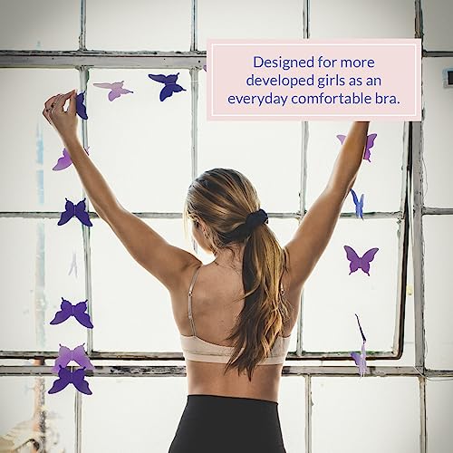 Bleuet Iris Soft Cup Bra – Wireless First Bra for Teens & Tweens | Removable Pads, Adjustable Straps, V-Neck Pullover4