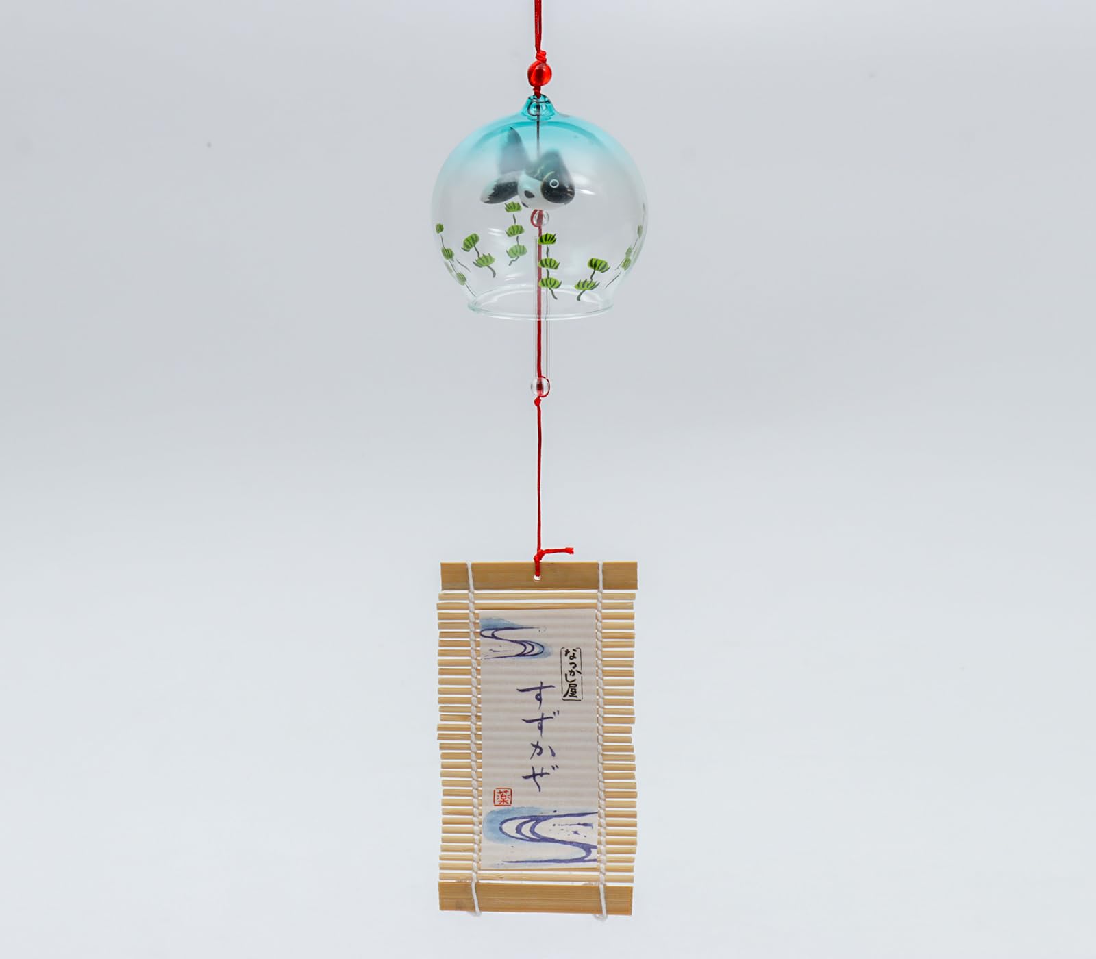 Amazon.co.jp: 薬師窯 風鈴 ガラス 江戸風鈴 黒金魚 日本製 涼鈴 夏の