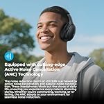 havit Active Noise Cancelling Headphones, Wireless Headphones Over Ear, Foldable Bluetooth 5.3 Over The Ear Headphone, 50H Playtime, HD Stereo Sound, Custom EQ via App for Travel, Office, Home - Image 2