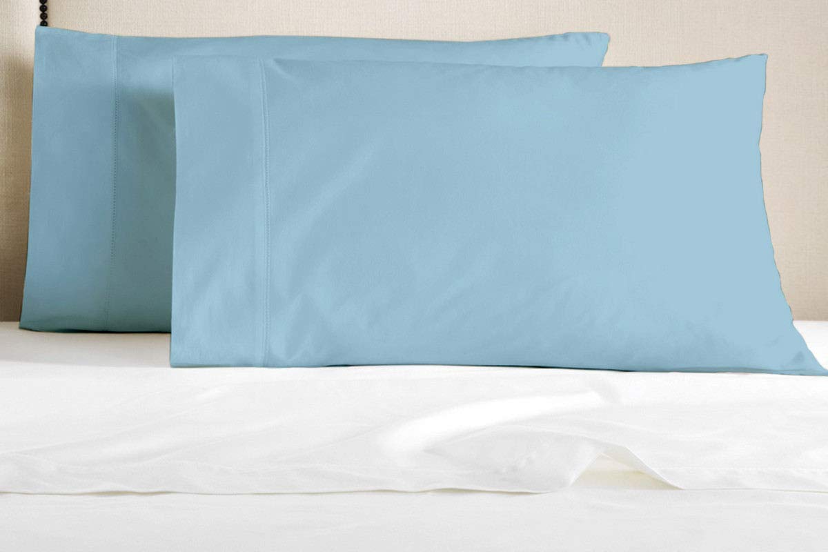 Louis Ultra Soft 100% Plush Egyptian Cotton 1000 TC 2-Piece Bed Pillow Case Set, (King(Pillow Case), Sky Blue)