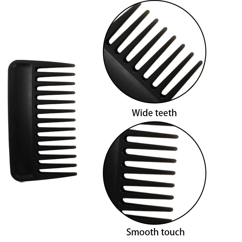 Peines de Dientes Anchos Mini Portátiles 3 Piezas miniatura 3