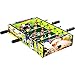 GAMES PLANET Maxstore Mini-Tisch-Kicker Tischfussball „Dundee“, Soccer Dekor, Maße: 51x31x8 cm, Gewicht: 2,6 kg, 4 Spielstangen, inkl. 2 Bälle