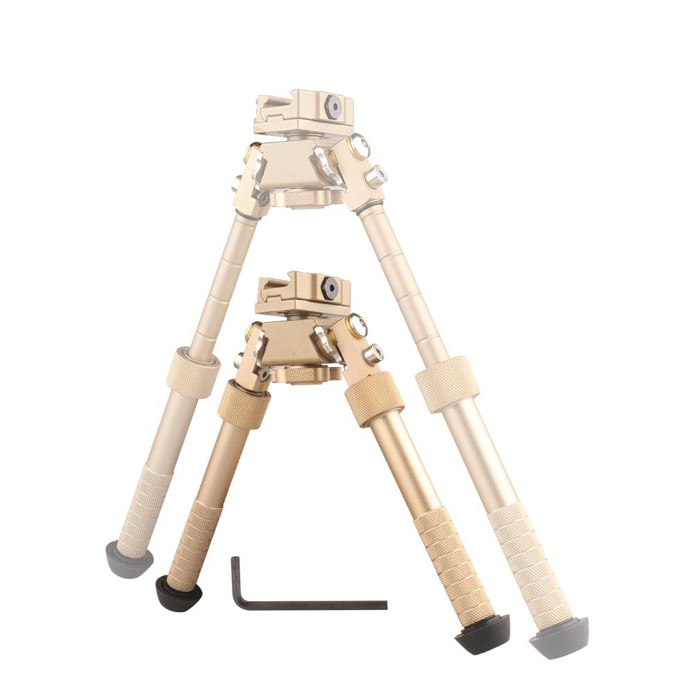 Rotazione a 360 gradi Bipiede in lega di alluminio Estensione Regolabile Staccare Rapido Picatinny 21mm Rail Mount con Spikes con Metallo Foregrip