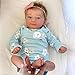 GYCV Cheap Reborn Dolls Girl Eyes Open 18 Inch Lifelike Baby Dolls That Look Real Realistic Blue Eyes Rooted Hair Newborn Baby Dolls Soft Cloth Body Real Life Real Looking Babies Toys Set for Kids