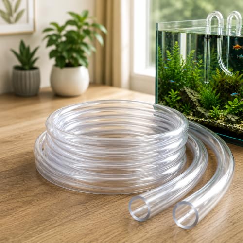 Image of VAYINATO 19 /25mm Aquarium Canister Filter Hose Pipe Airline Flexible Tubing, 3m - Freshwater and Saltwater Fish Tank (Clear) by Petzlifeworld