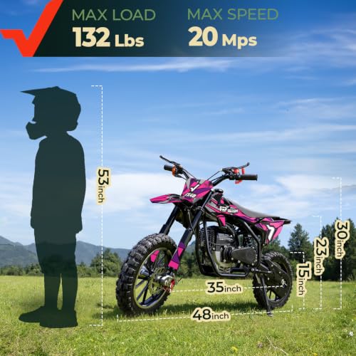 Image of FRP FX40 Gas Dirt Bike for Teens 40cc 4-Stroke Dual Disc Brake Off Road