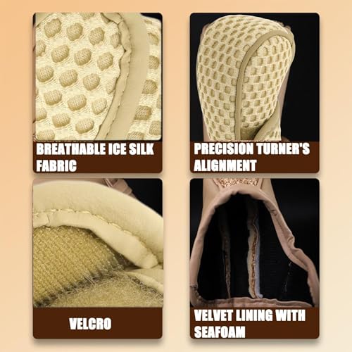Image of SARTE Gear Shift Knob Cover Anti-Slip Breathable Cotton mesh Anti-Scratch Handle Protector Premium for All Cars Universal fit (Beige)