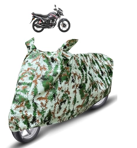 Image of Auto Hub Waterproof Bike Cover Compatible with SP 125 Dustproof, UV Protection Two Wheeler Bike SP 125 Cover - Forest