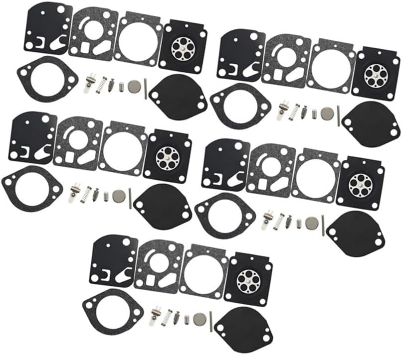 5pcs Carburetor Diaphragm Gasket Repair Kit Fit for BR500 BR550 BR600 RB-114 Replacement Spare Part