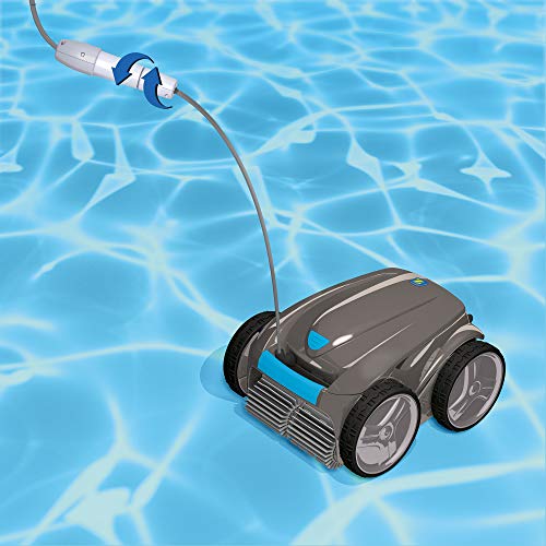 time4wellness Set Zodiac Vortex OV 5480 iQ Poolroboter mit Transportwagen und original Fein Filter 60 µ