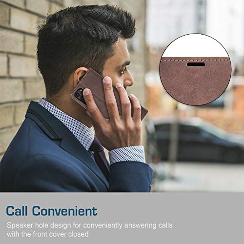 Capa Carteira para Samsung Galaxy Note 20, Capa Flip Magnética de Couro PU de Textura Fosca com Supo