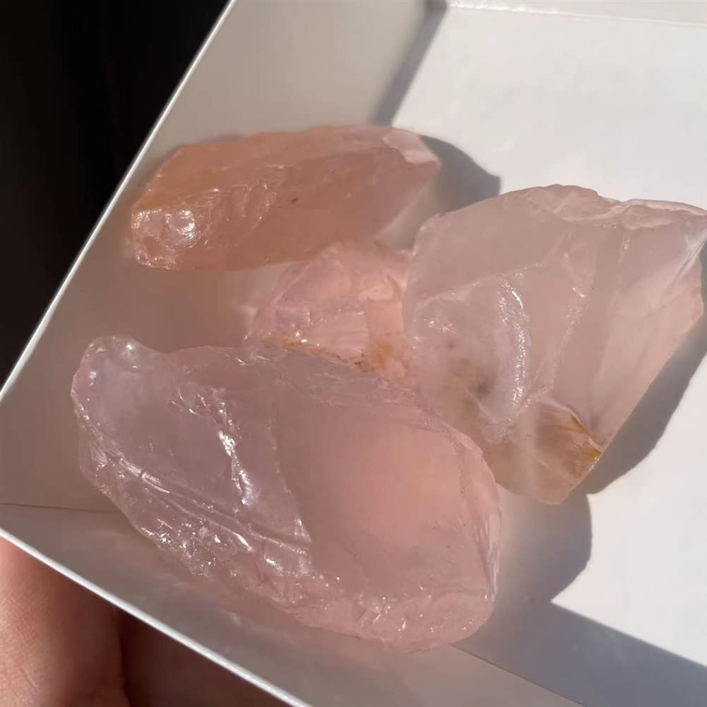 ローズクォーツ　水晶　鉱物標本　原石 形状お任せ ローズクォーツ(紅水晶) 100g 鉱物 鉱石 原石