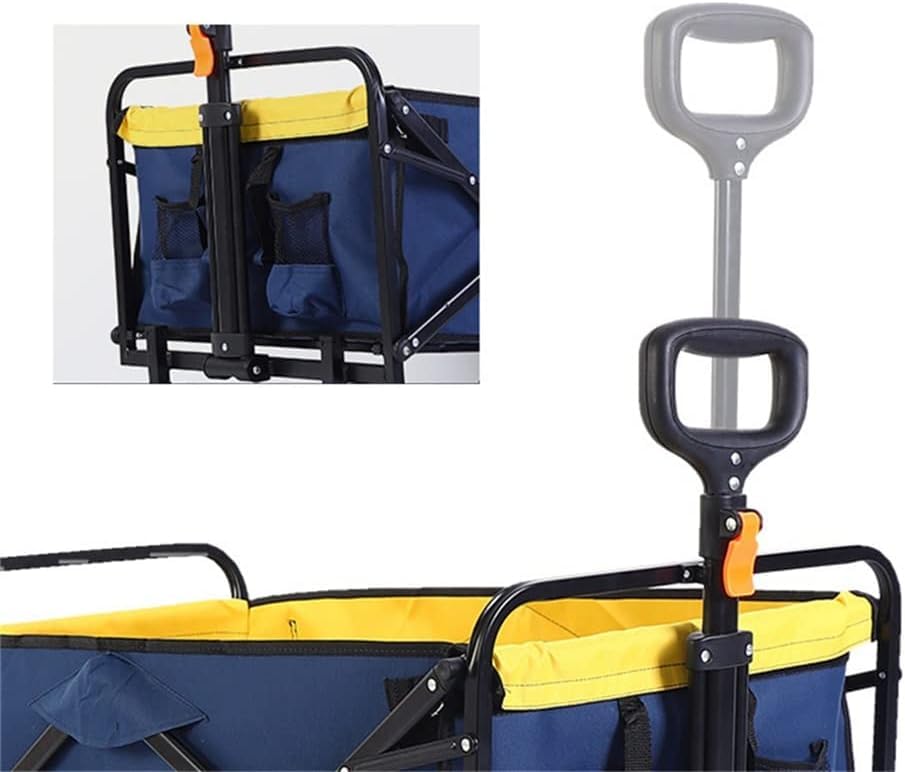 Klappwagen, Gartenbedarf, Outdoor-Gartenwagen, Camping-Klappwagen mit Rädern, tragbarer Einkaufswagen für Lebensmittel – Bild 7