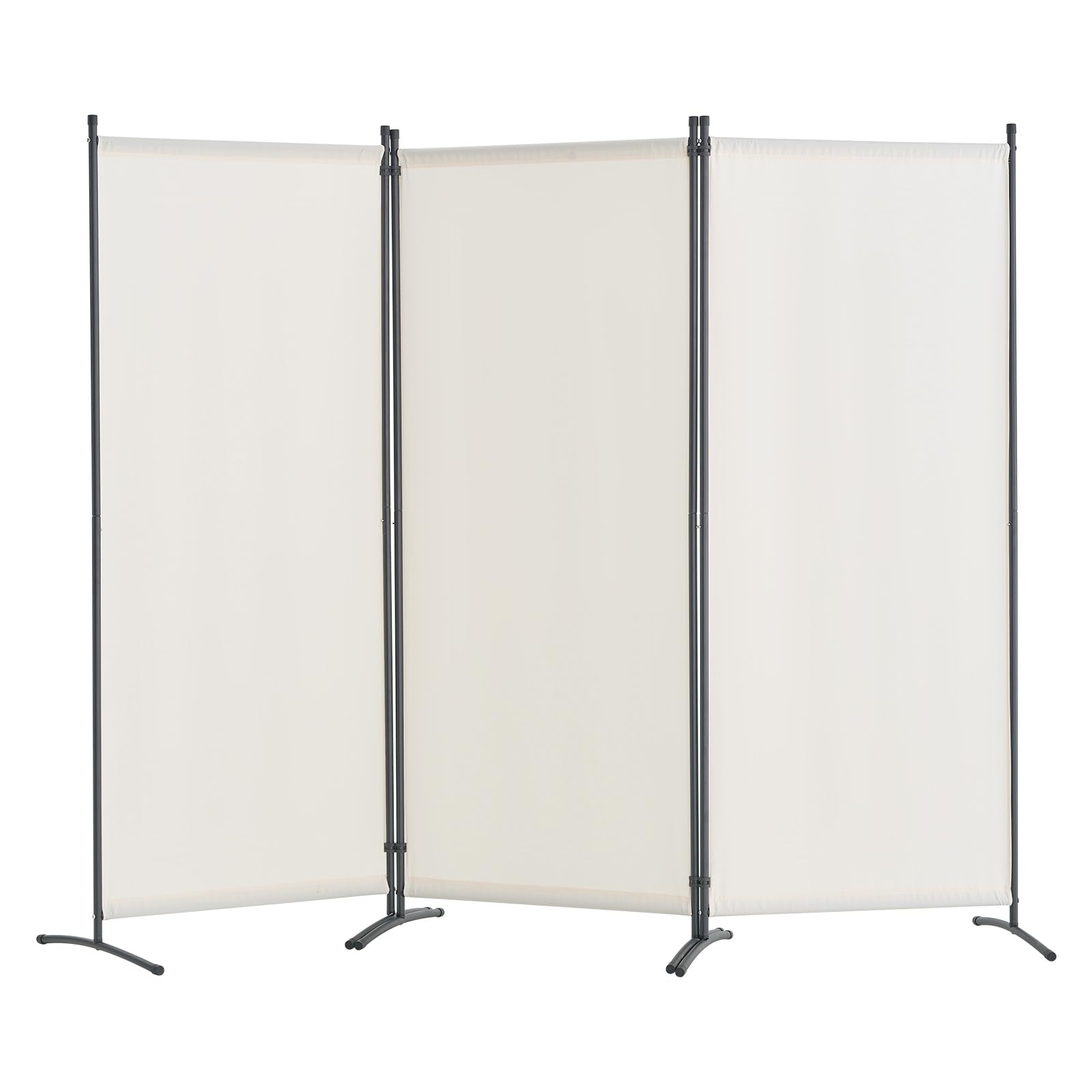 VEVOR Room Divider, 3 Panel Room Dividers and Folding Privacy Screens, Fabric Partition Room Dividers for Office, Bedroom, Dining Room, Study, Freestanding, White
