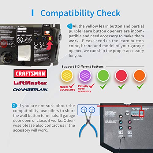 meross Smart Garage Door Opener Remote, Compatible with Apple HomeKit, Amazon Alexa, Google Assistant, SmartThings, No Hub Needed Multiple, Notification Modes