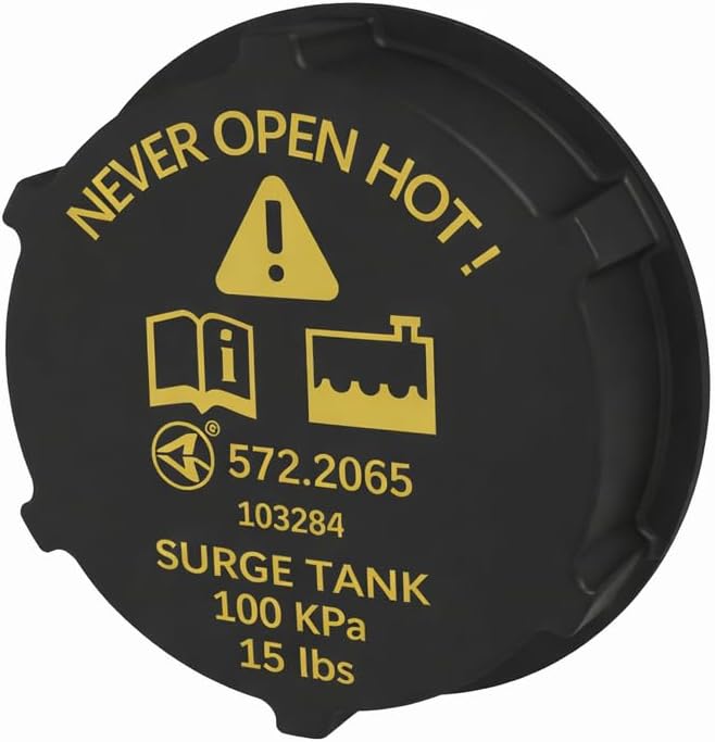 Coolant Reservoir Cap Kenworth Next Gen T680 Peterbilt Next Gen 579 15 PSI Included on 575.1044 Reservoir – Compatible with OEM F86106302, F86-1063-02