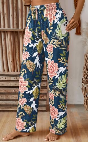 Image of X-Image Women Comfy Casual Pajama Pants with Pockets & Drawstring