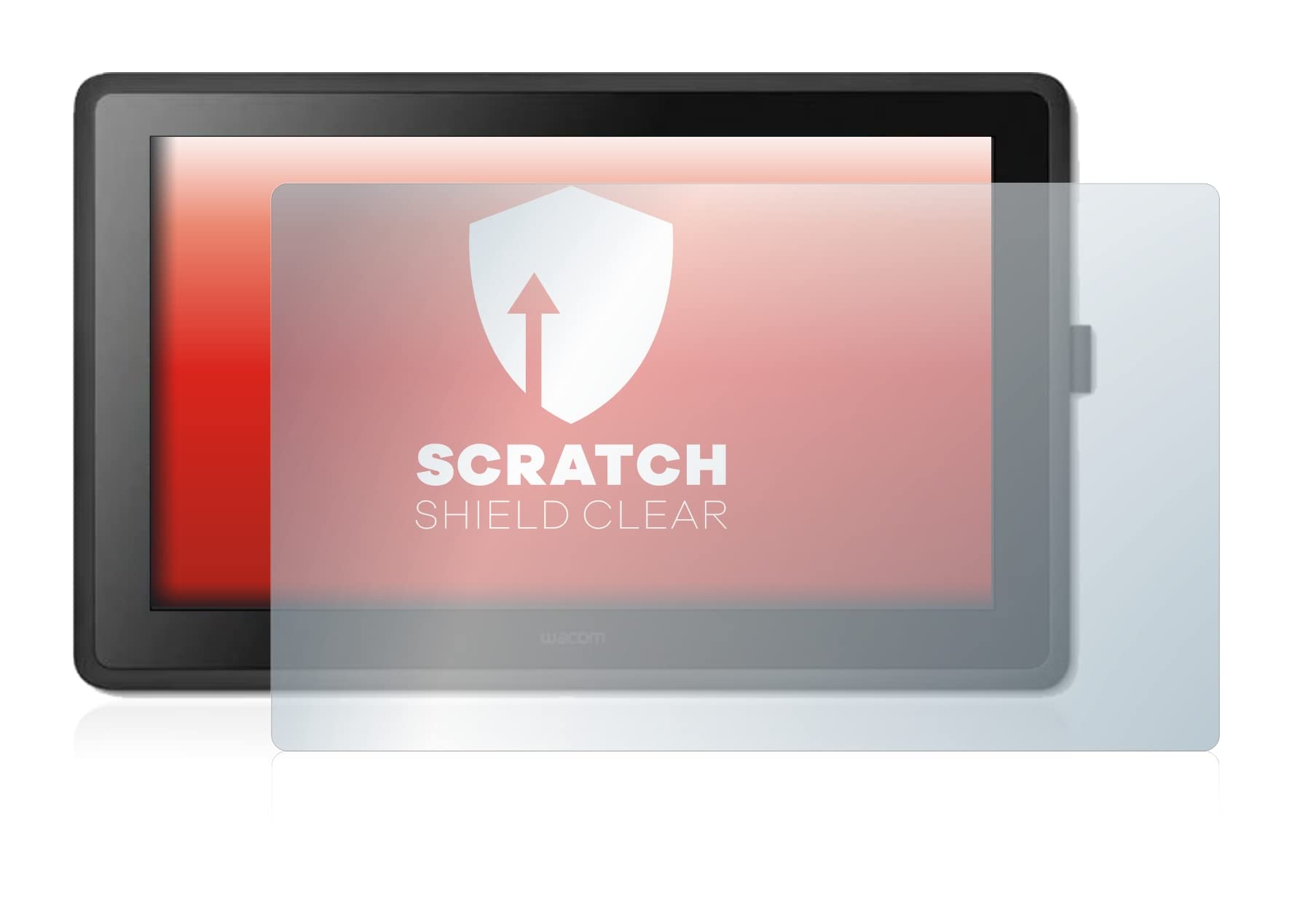 upscreen Pellicola Protettiva per Wacom Cintiq 22 | , Chiara Protezione Schermo Made in Germany, Anti-Graffio Trasparente Mounting Kit