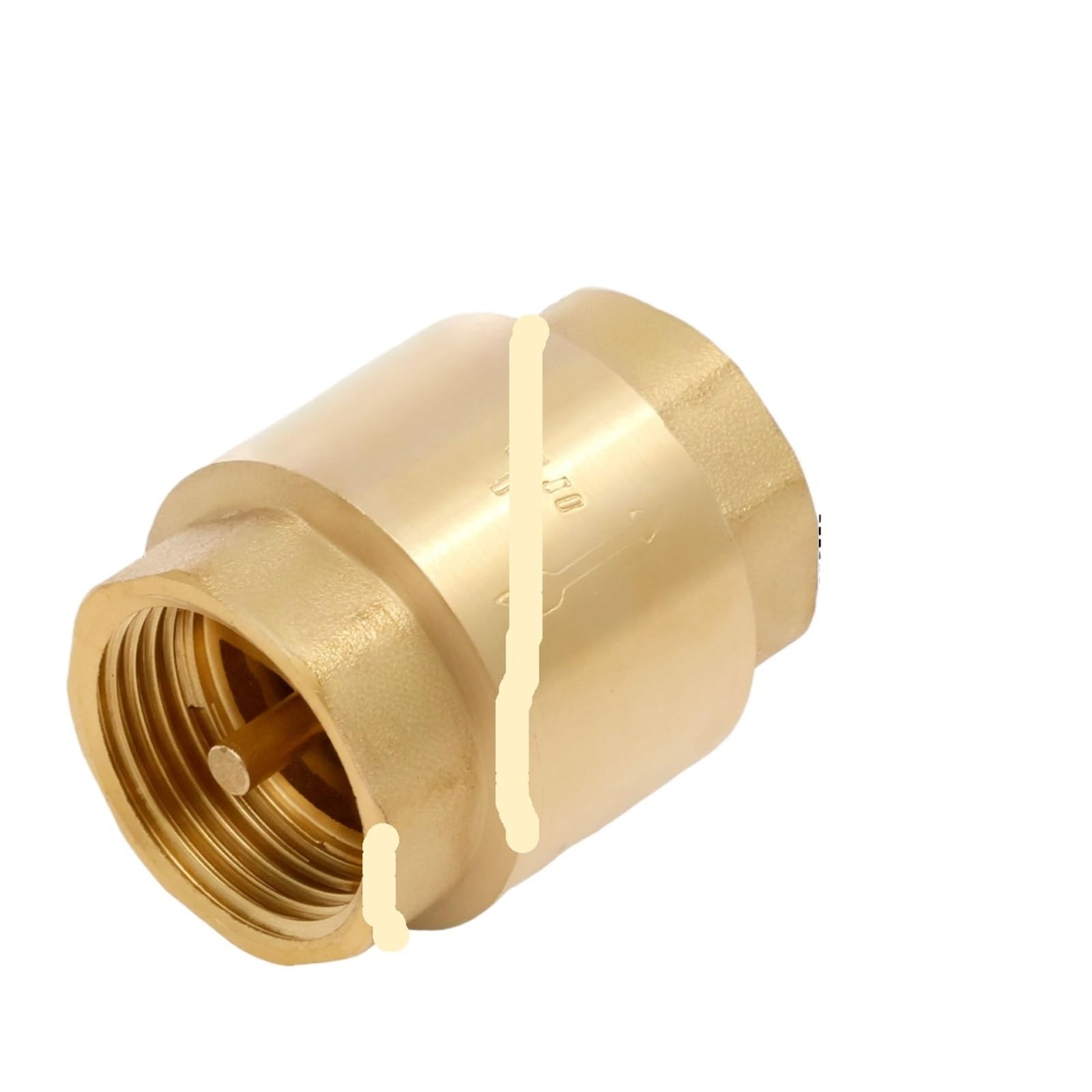 Dkgnyxnplj Outer Diameter 25Mm 1Pcs Check Valve Dn25 Dn20 Dn32 Brass Vertical Check Valve Backflow Prevention(Outer Diameter 25Mm)