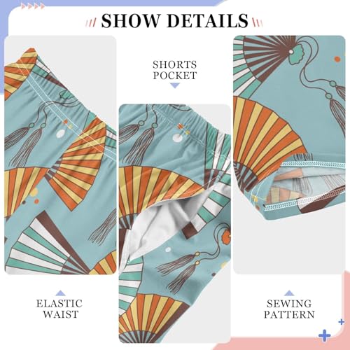 Fans Asian Traditional Boys Pants for Kids Jogger Pants with Pockets S-XL4