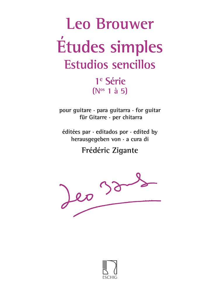 Études simples - Estudios sencillos (Série 1). Guitar Solo.