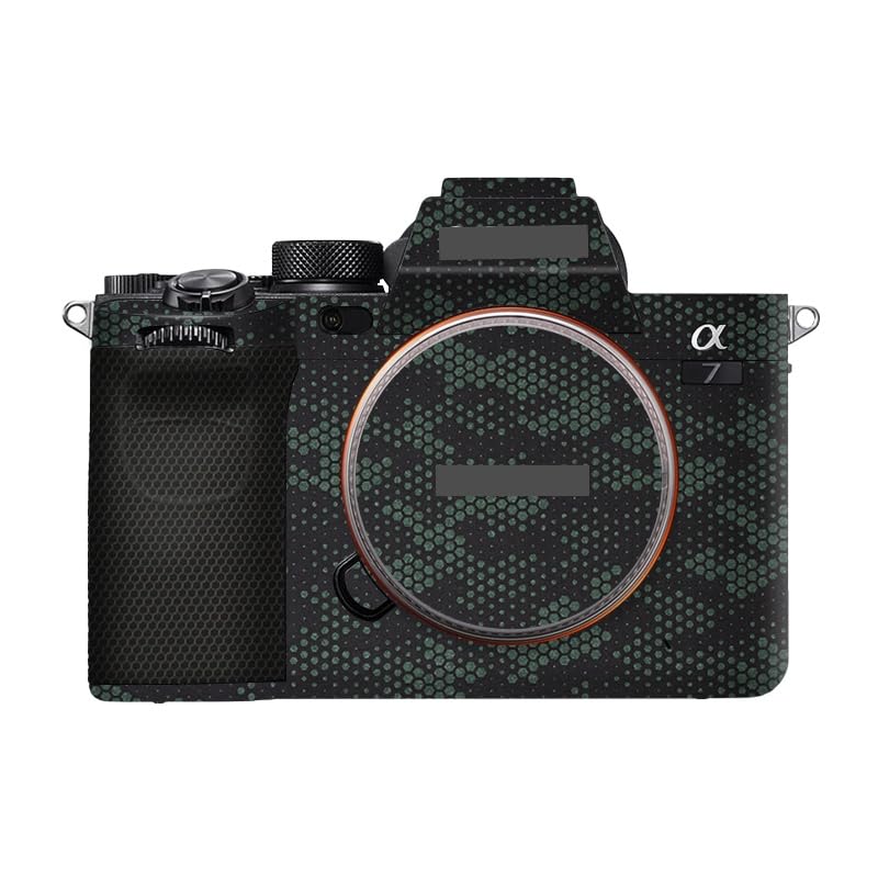 Image of Anti-Scratch Camera Cover Skin Sticker for Sony Alpha 7 IV /A7M4 /A7IV Camera Protector Film Skin (Mamba Green)