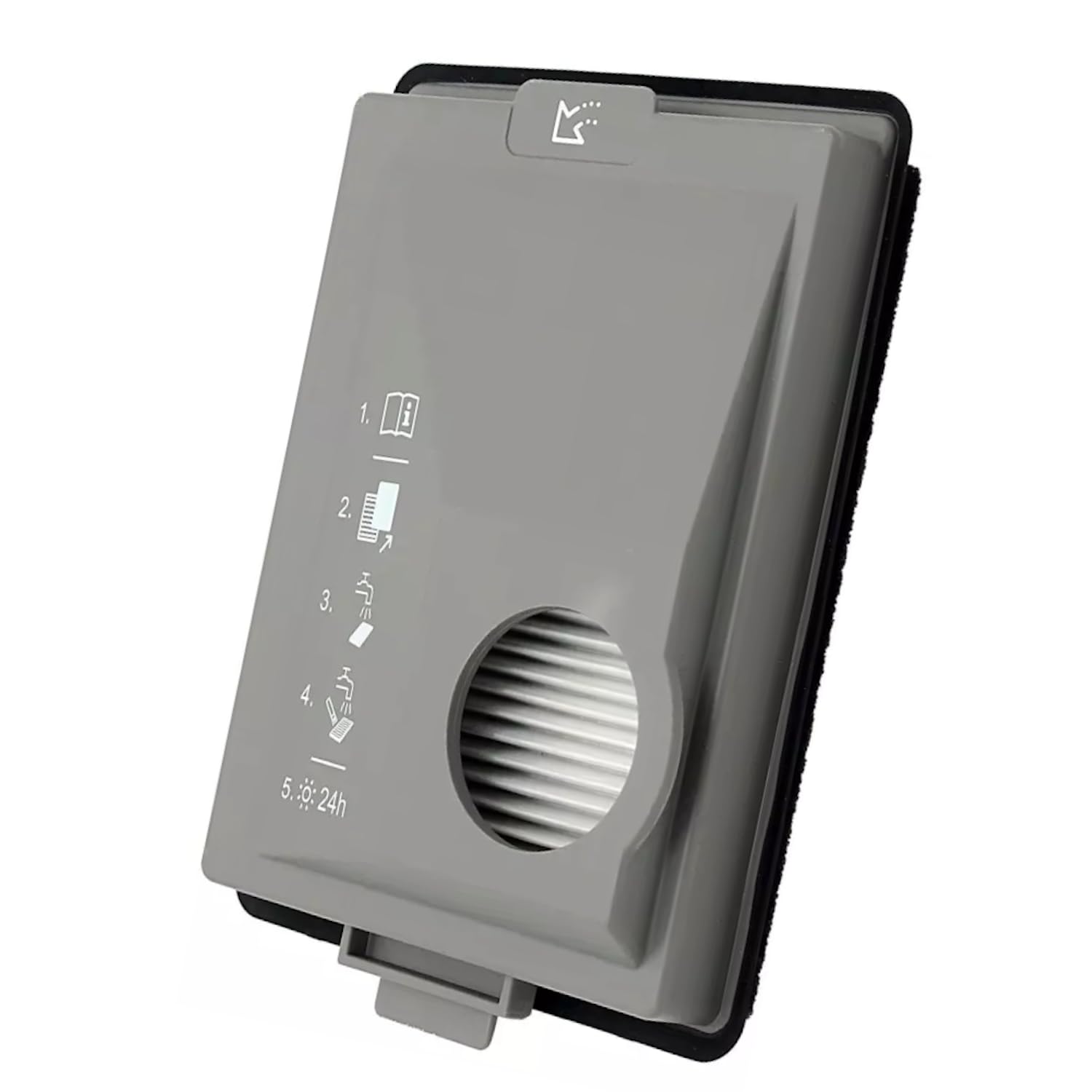 Filtr HEPA + filtr do pyłów szczegółowych kompatybilny do odkurzaczy Miele CX1 Boost, SNRF3, SNRF0, SNCF0 (filtr kompatybilny z oryginalnym filtrem Miele Hygiene AirClean 11639240, SF-HY 60, CX-FSF)