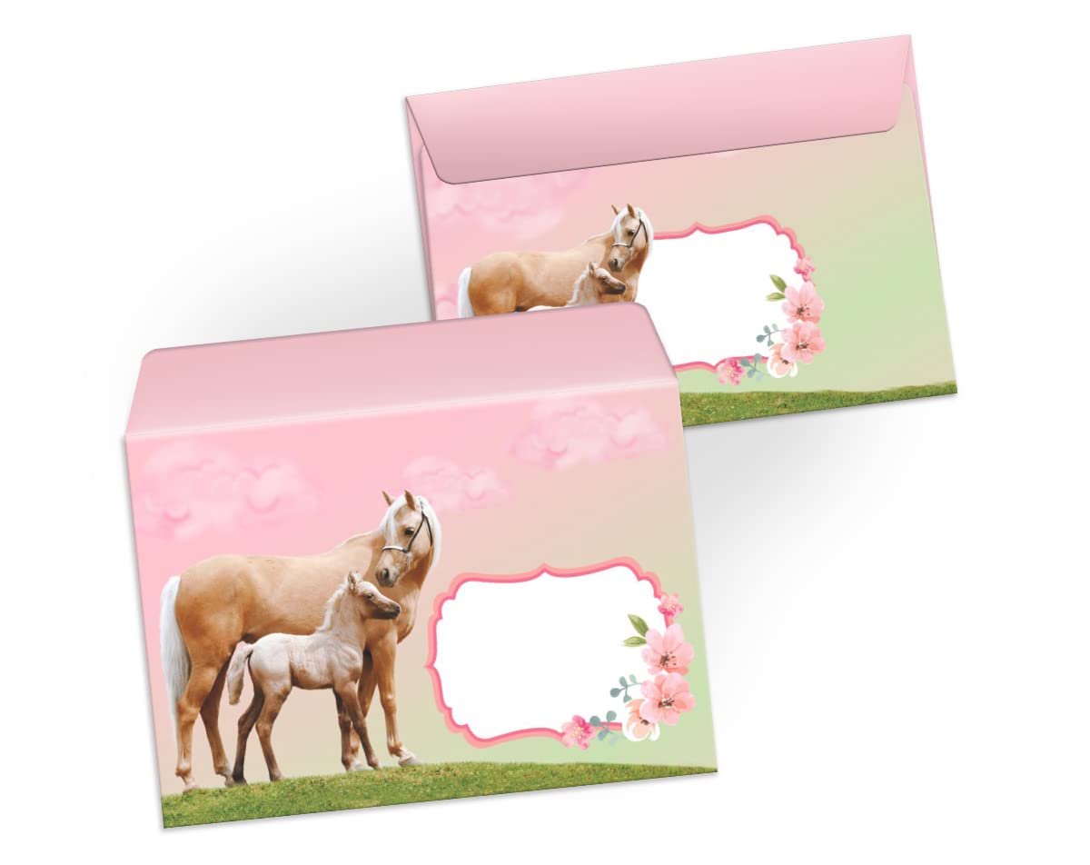 Biglietti Invito 6° Compleanno Bambini - 12 Pezzi Cavallo Pulecca Formato A6 - Foto 4