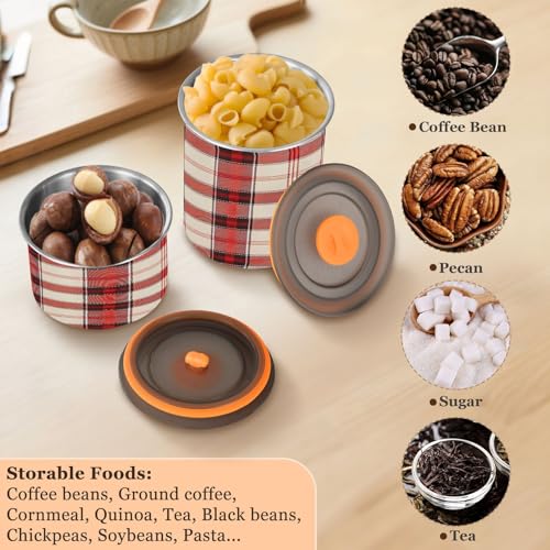 Envase para café inoxidable con sello al vacío 500 ml miniatura 6