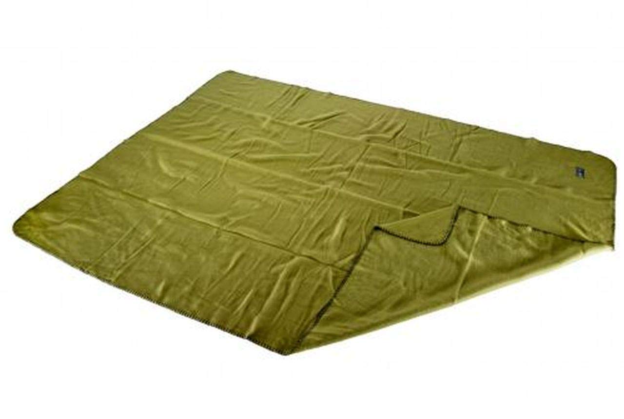 AB koc polarowy w stylu amerykańskiej armii na kemping lub piknik, 200 x 140 cm/oliwkowy