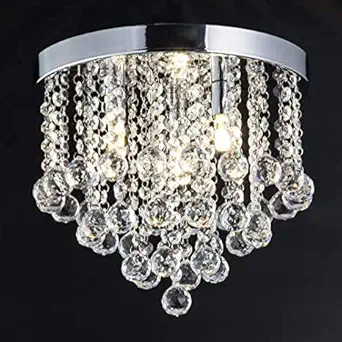Lumina LED Modern Chandeliers Ceiling Lights Jhumar Fixture Pendant Bulb 30 cm Width (Clear Warm White