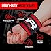 Iron Rebel Gym Wrist Wraps, Heavy-Duty Wrist Straps for Bodybuilding, Powerlifting, Weightlifting, Bench Press & Training Protection, Elastic, Dual Thumb Loop, Adjustable Fit, Unisex, 26