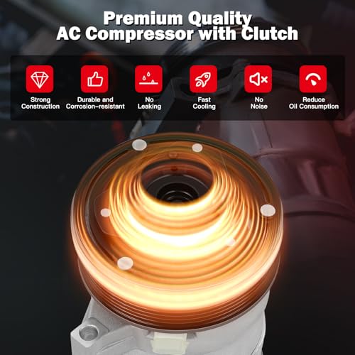 Image of CCIYU AC Compressor w /Clutch for Buick Century 2.5L 1989-1992