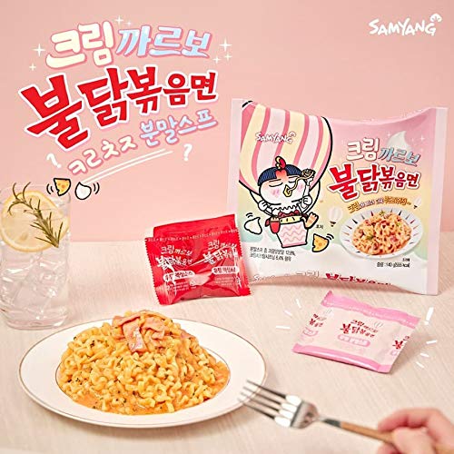 Amazon.co.jp: ［三養］クリームカルボ·プルダックポックンミョン 140