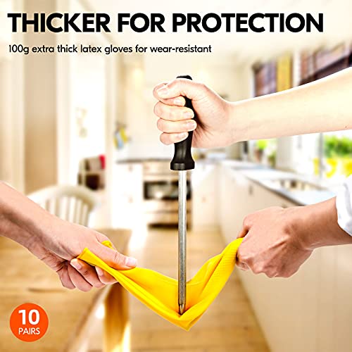 Vgo... 10 Paia Guanti Pulizia Riutilizzabili Casa