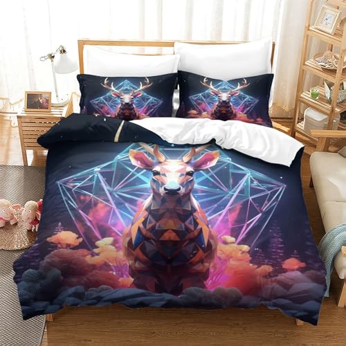 Housse de couette King size 220x240 parure de lit microfibre