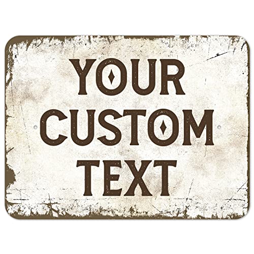 Rustic Custom Sign, Personalized Metal Signs, Gifts for Him Men