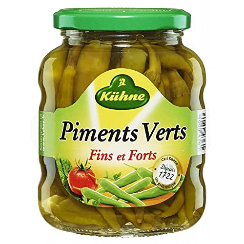 KUHNE - Piments Verts 165G - Lot De 4 - Livraison Gratuite