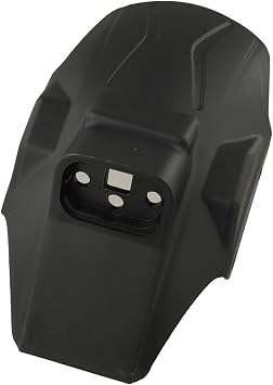 Black Plastic Rear for Kukirin G2 MASTERs E-Scooter, Mudguard with Integrated License Plate Holder, Guard Replacement Accessory for Adult Scooters