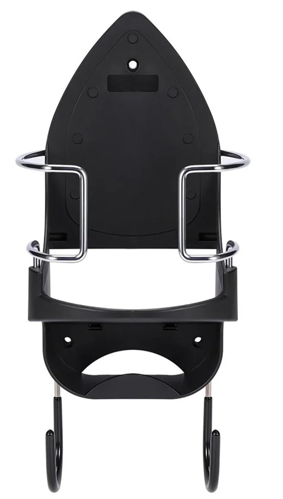 ENWWCH Wall Mounted Iron Rack Ironing Board Hanger Household Holder Hanging For Bathroom(Black)